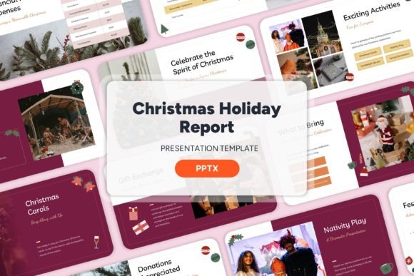 Download Christmas Holiday Report - PPT Templates - Ppt Collection