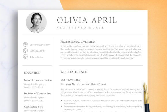 Download Nurse Resume Template Word &amp; Google Docs - Resume template word Collection